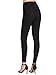 SweatyRocks Women's Rose Embroidered Flower Skinny Long Leggings High Waist Pant