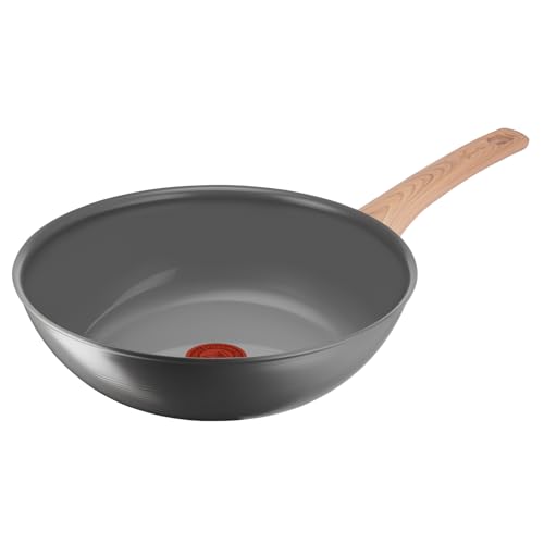 Lagostina Vivissima, Wok Anti-adhésif 28 cm avec manche long, revêtement en céramique, chauffage rapide et cuisson uniforme, convient à toutes les sources de chaleur, y compris induction