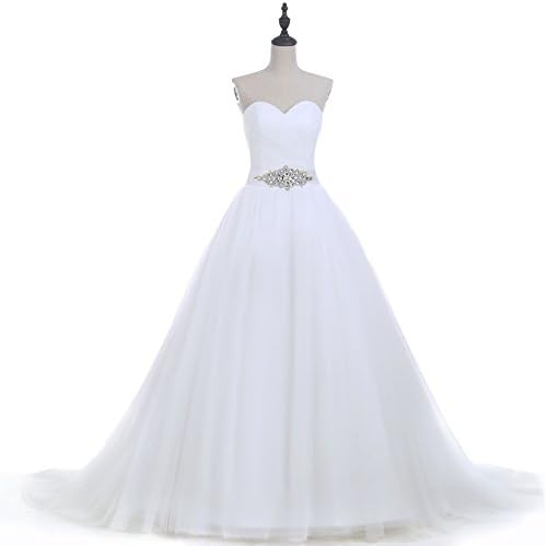 Timebridal 2017 Women's Sweetheart Ball Gown Princess Wedding Dress for Bridal 1702IW18
