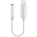 ZJTL Lightning Adapter,Lightning Connector to 3.5mm Headphone Earphone Extender Jack Adapter Convenient and Suitablefor iPhone 6/6s/7/7 Plus and More - White