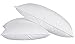 Puredown Feather Bed Pillow Standard Queen with 10% White Goose Down Pillows for Sleeping Set of 2