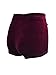 TOB Women's Casual Soft High Waist Drawstring Velvet Shorts Clubwear ,Red,Medium