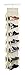 Innovative Home Creations Hanging 14 Pocket Beige Shoe Organizer