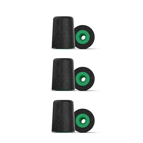 Comply P-Series Memory Foam Replacement Ear Tips, Black, Small (3 Pairs)