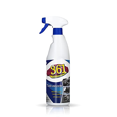 361 Todo Uso Coche - Limpiador de Asientos, Tapicería, Salpicadero, Cuero, Mosquitos - Interior y Exterior del coche - 750 ml
