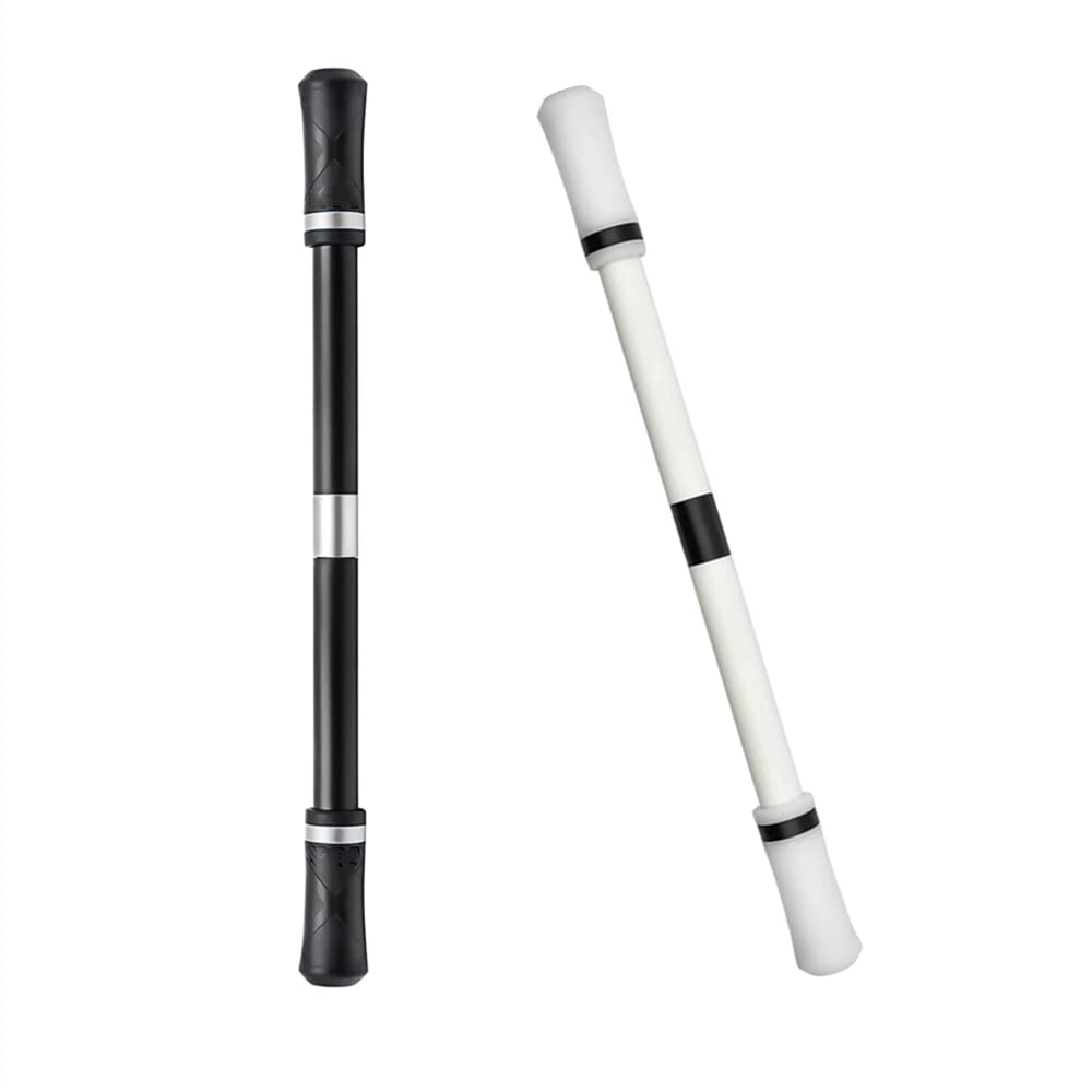 Pireunthera 2 PCS Spinning Rotating Pen Rolling Finger Rotating Pen No Pen Refill Spinning Ballpoint Pen for Students Pressure Relief Adaptable Entertainment Office Supplies