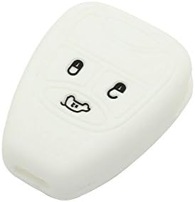 Fassport Silicone Cover Skin Jacket fit for JEEP Remote Key Case CV9750 White