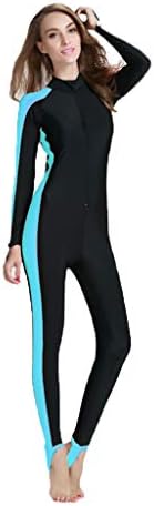 Hengzi Women Wetsuit One Piece Diving Swimwear Dive Breathable Bodysuit Full Length Bodysuit Sunblock Long sleeve Ventilation Conjoined Skin Surf Swimsuit Lycra Bathing Suit