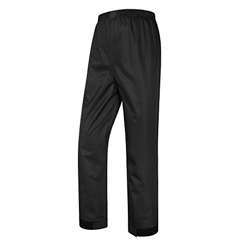 Tianwang Skynet Rainwear Unisex, Waterproof and Anti-Storm Elastic-Waist Drawstring Rain Pant for Outdoor, 4XL Black