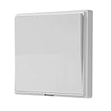 Breezesmile Wireless Light Switch, Self-powered Switch Paired up Breezesmile Receiver - No Wiring No Battery No WiFI - 100-520ft Remote Control Lamps Fans Appliances On/off (Contain Switch Only)