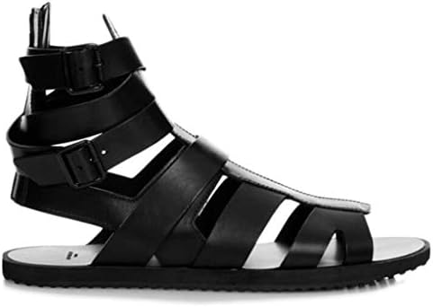 Bergort Men Sandals Gladiator Shoes Leather Flats