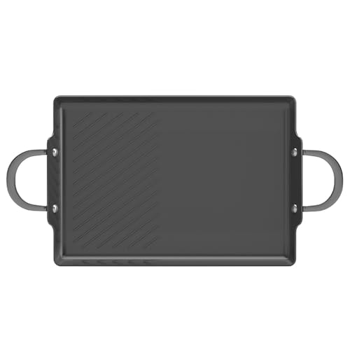 JadeCook Comal Sartén Plancha Parrilla Grill Antiadherente 36cm Jade Black Rectangular Parrilla de Cerámica Ultima Generación, Mango Ergonómico de Acero Inoxidable y Núcleo de Aluminio, Negro