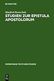 Studienzur Epistula Apostolorum, Hornschuh, M., 3110052687