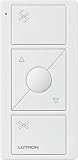 Lutron Pico Remote for Caseta Wireless Smart Fan Speed Control, PJ2-3BRL-WH-F01R, White