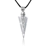 Men's 925 Sterling Silver Steampunk Arrow Arrowhead