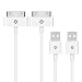 JETech USB Sync and Charging Cable for iPhone 4/4s, iPhone 3G/3GS, iPad 1/2/3, iPod, 3.3 Feet, 2-Pack, White primary