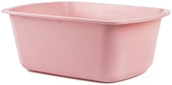 H362-10 Rectangular Wash Basin, Foot Tub, Dusty Rose, 6.6L Capacity, 13" x 10" x 5" Size, Pack of 50