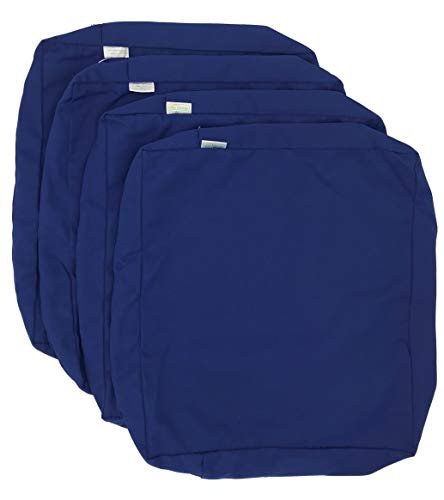 CozyLounge Indoor Outdoor Water Repellent High UV Resistant Patio Chair Cushion Cover (20″ ...