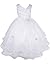 AMJ Dresses Inc Big-Girls' White Flower Girl Communion Dress Sz 8