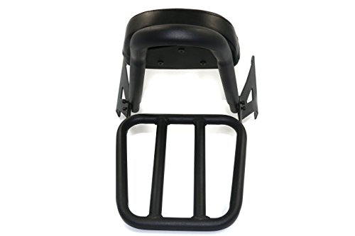 Black Detachable Backrest Sissy Bar with Luggage Rack For Yamaha XVS1300