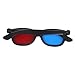 5 Pair Adult Red/Blue 3D Glasses Anaglyph Glasses Black