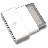 niceeshop White 30pin Dock Male to Female Extender Extension Converter Adapter Mate for iPhone 3 4 iPod iPad