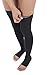 Jomi Compression Stockings For Women 20-30 mmHg Open Toe, Made in USA, Graduated Thigh High Compression Socks Women, Premier Opaque Support Stockings For Men, Silicone Dot Top Band, 241 (Large, Black)