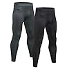 Niksa Gym Gym Compressiebroek voor heren 2-pack, sportlegging Legging Basislaagbroek Cool Dry Breathable