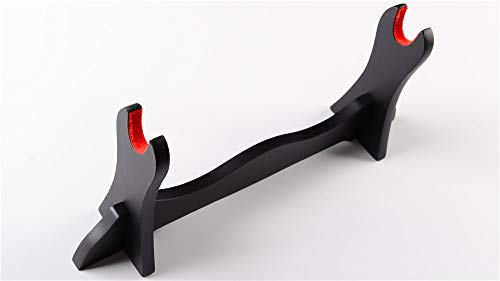 1 Layer 14.8'' Padded Protect Japanese Samurai Sword Katana Wakizashi Tanto Stand Holder Display Rack Support for All Sword (1 Layer) - Thumbnail 2