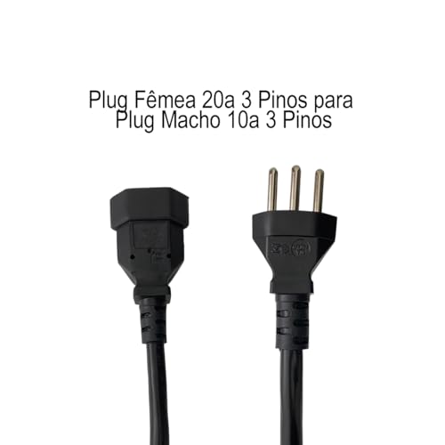 Adaptador 20A para 10A– Airfryer, Secador e Micro-ondas