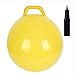 Inflatable Space Hopper Bouncy Ball with Handle (Hop Ball, Kangaroo Bouncer, Hoppity Hop, Sit and Bounce, Jumping Ball) Children's Toys - Yellow (Include Hand Pump)