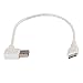 Smays Right Angle USB 3.0 to Micro-B 3.0 Data Sync and Charging Cable Adapter (1 Foot, White)