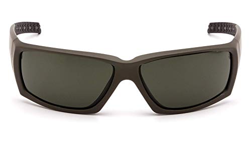 Venture Gear Overwatch Shooting Safety Sunglasses, OD Green, Forest Gray Anti-Fog Lens (2 Pack)