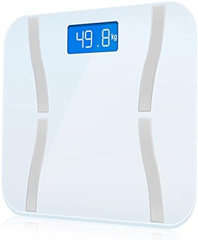 Body Fat Scale,FlightingLive High Accuracy Digital Body Weight Bathroom Scale,Accurate Health Metrics, Toughened Glass Top for Body Weight, Body Fat, Water, Muscle Mass, BMI, Bone Mass etc (White)