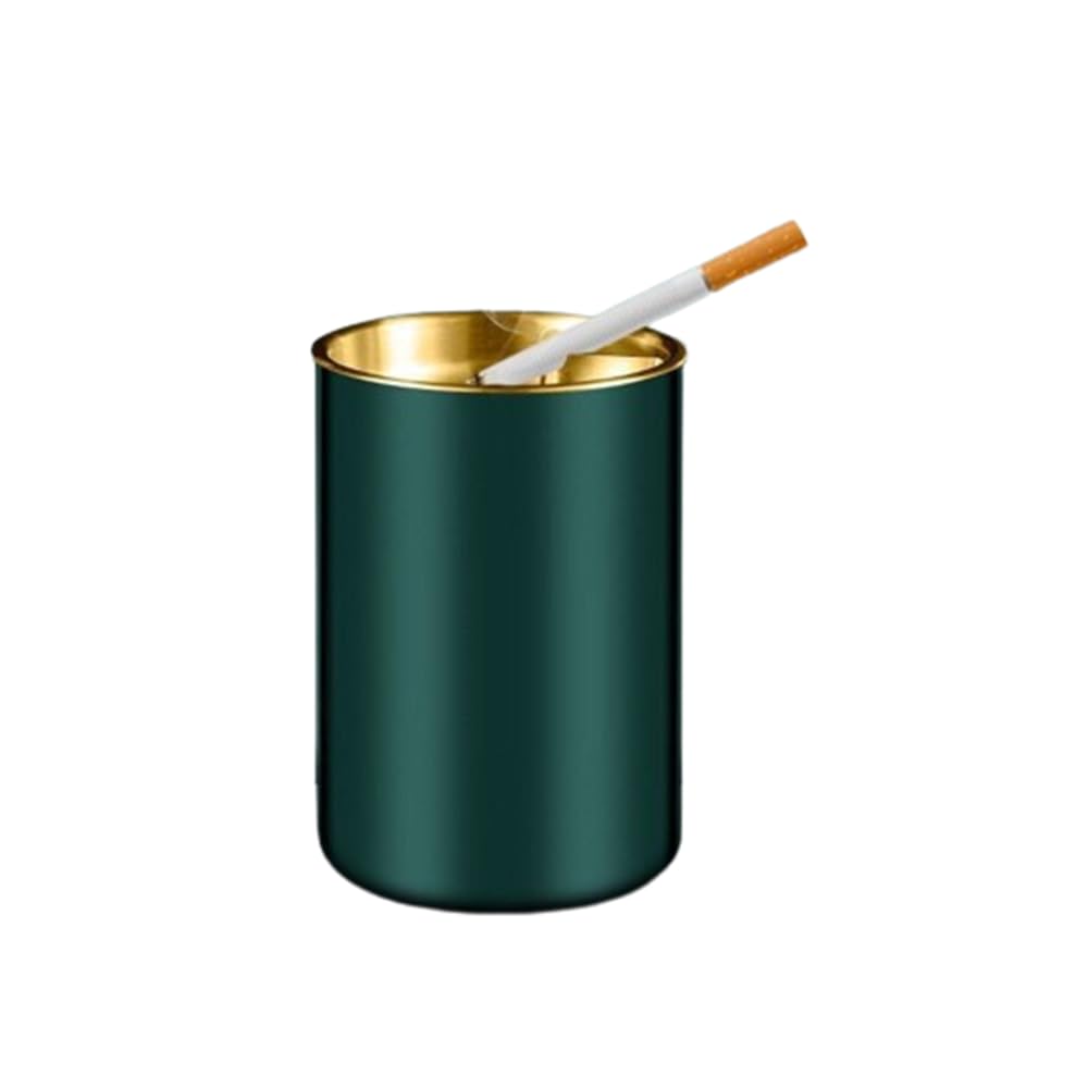 OHAOLYLE Stainless steel Ashtray,Windproof,Cigarette Stylish AshTray for Indoor or Outdoor Use,Ash Holder for Smokers,Outdoor ashtrays for patio,Desktop Smoking Ash Tray for Home Office Decoration