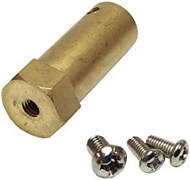 4Pcs Couplings Hex Coupling Length 60mm Bore 8mm Copper Cylinder for RC Car Wheels Chassis DC Gear Motor