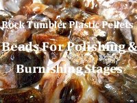 Rock Tumbler "Sinking" Plastic Pellets / Beads Used For Final Polishing & Burnishing Stages