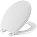 Bemis 500TTT 000 Molded Wood Round STA Top-Tite Closed Front Adjustable Toilet Seat with Cover, White primary