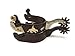 AJ Tack Wholesale Cutting Horse Show Spurs Silver Engraving Antique Brown Color Cowboy Boots Mensthumb 4