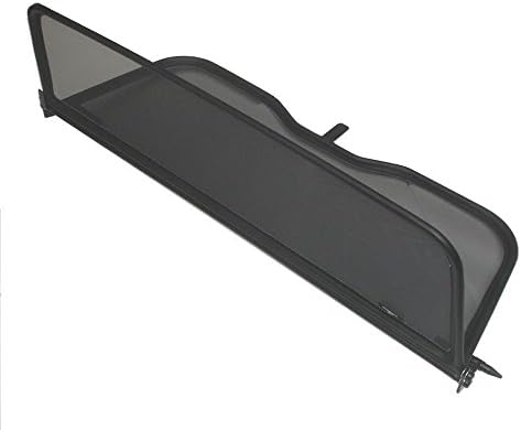 Foldable Wind Deflector with Quick Fastener - Black for Volkswagen New Beetle Cabriolet 2003-2012 | Windstop | Wind Blocker