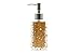 Hot San Resin 5 Pieces Bathroom Accessory Set - Ice Crystal In Gold Design Ensemble,Bathroom Vanities,Home Decor