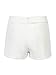 CHARLES RICHARDS Women's Plus Size Asymetric Hem Tulip Plain Mid Waist Shorts Mini Skirt Shorts White