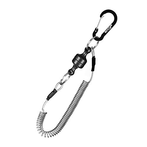 Booms Fishing MRC Magnetic Tool Release Holder with Coiled Lanyard 1 pc - //coolthings.us