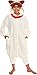 Silver Lilly Unisex Adult Pajamas - Plush One Piece Cosplay Pug Dog Animal Costume (XL)