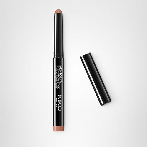 Kiko Milano Long Lasting Eyeshadow Stick - 24-Hour Wear, Transfer-Proof, Creamy Blendable Formula with Argan Oil, No-Transfer, Easy Application - 10 Mauve Brown - 1.64g