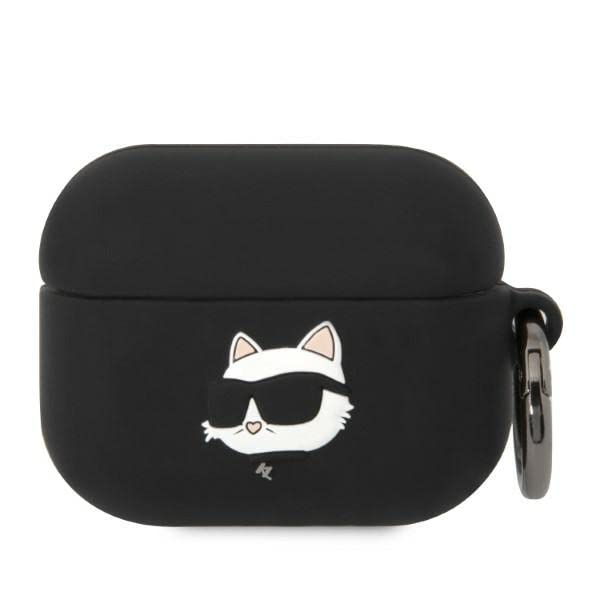 KARL LAGERFELD Silicone NFT Choupette Head 3D Case AirPods Pro, Black