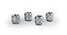 Gorilla Automotive 78621N Acorn Open End Chrome Wheel Locks (12mm x 1.25 Thread Size) - Pack of 4