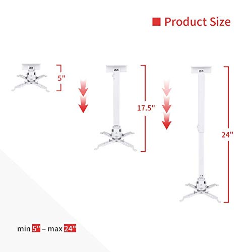 vankyo Universal LED HD Projector Ceiling Mount Wall Bracket Holder for