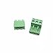 Oiyagai 20 Set 3-Pin 5.08mm Pitch Male Female PCB Screw Terminal Block