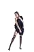 Felicity Womens Knee High Fishnet Patterned Trouser Socks Dress Socks (Assorted A, Black, 6 Pack)